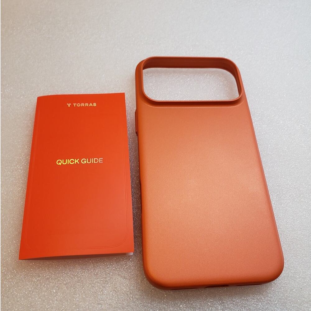 TORRAS Stronger Magnetic & Shockproof for iPhone 17 Pro Max Case Orange Solid